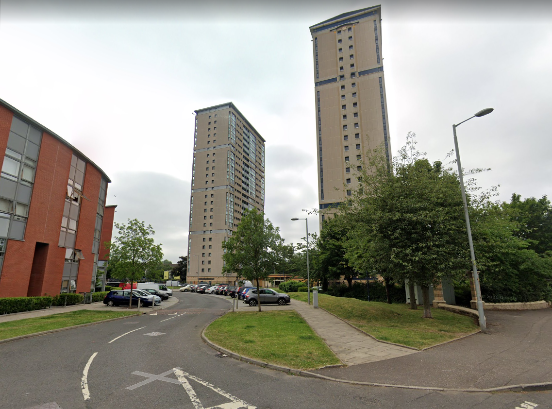 The gorbals tower store blocks